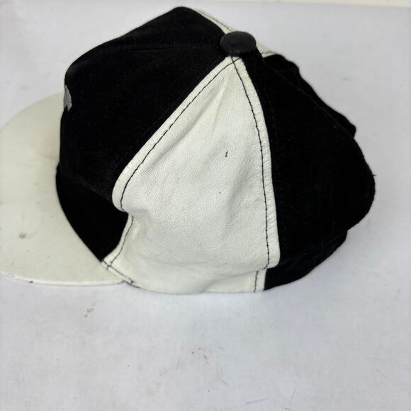 Vintage Malcolm X Suede Leather Panel Baseball Cap Adjustable Hat - Picture 12 of 13